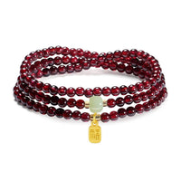 Pomegranate Beaded Bracelet for Women, Sweet Ins Style Delicate Hand Jewelry