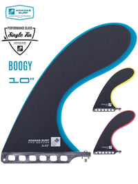 10-inch Single Fin for Surfboard, Fiberglass Retro Style