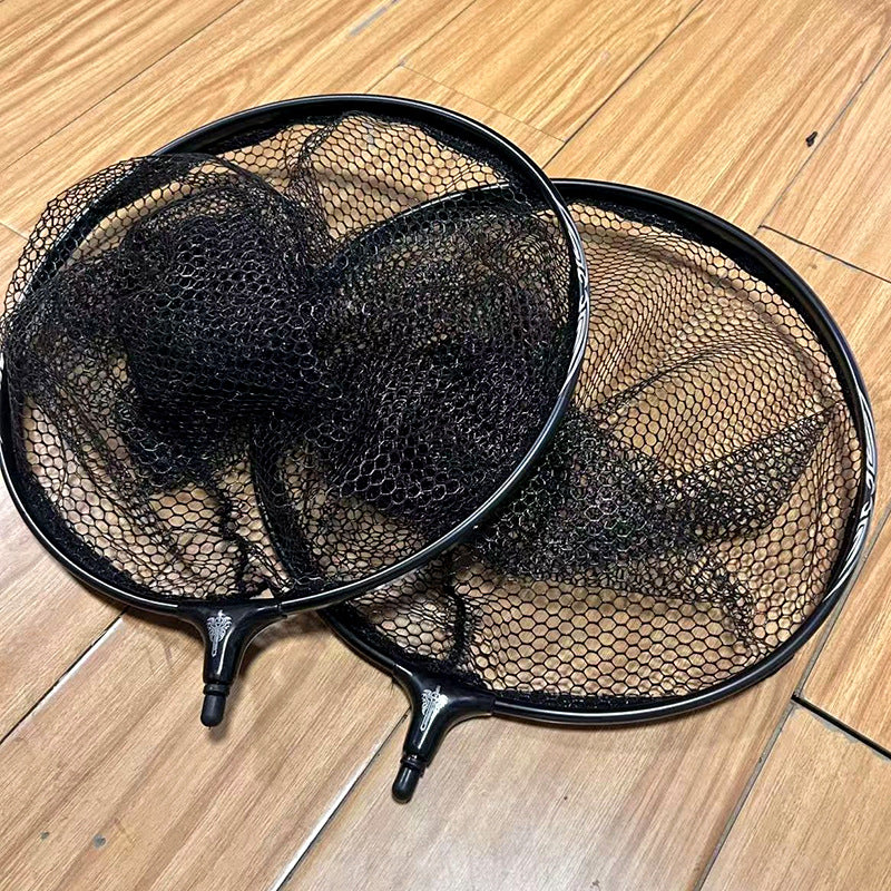 Aluminum Alloy Fishing Landing Net Head with Thickened Silicone Coating for Competition and Big Fish