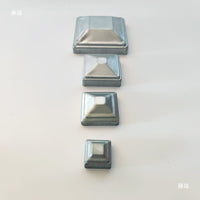 Galvanized Iron Fence Post Caps for Square Tubes