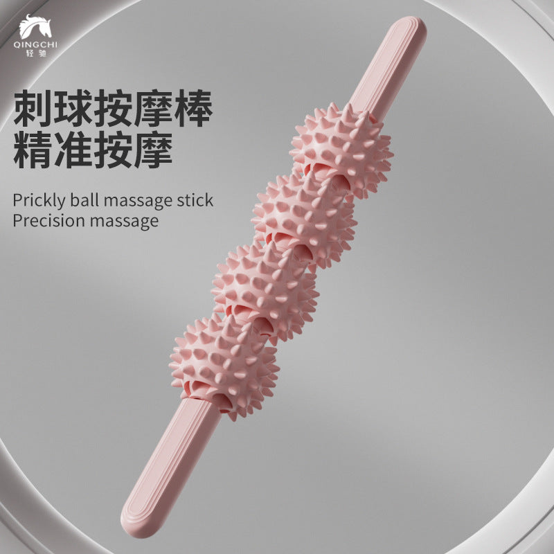 Muscle Roller Stick for Yoga and Fitness, Spiky Massage Tool for Legs and Calves