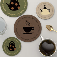 Heat-Resistant Silicone Coasters for Cups and Teapots, Non-Slip Absorbent Table Mats