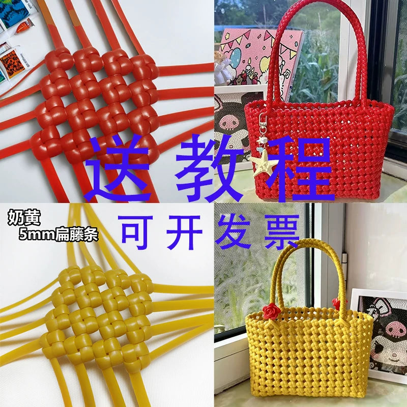 5mm Flat Rattan Weaving Material for DIY Baskets and Storage Bins