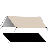 Outdoor Blackout Tarp Shelter for Camping and Sun Protection, Thickened Rainproof Canopy