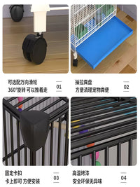 2026 New Large Luxury Breeding Bird Cage for Parakeets and Cockatiels, Ecological Villa Design