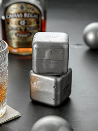 Onlycook Food Grade 304 Stainless Steel Reusable Ice Cubes for Whiskey & Drinks