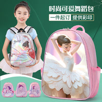 Kids Holographic Dance Backpack for Girls, Large Capacity Ballet & Practice Bag
