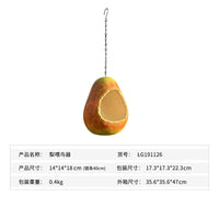 Pear Shaped Hanging Bird Feeder for Outdoor Garden Decor