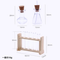 Dollhouse Miniature Laboratory Glassware Set - Test Tubes & Beakers