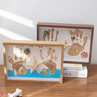 DIY Sand Handprint Art Frame Kit for Couples & Friends, Beach Souvenir Keepsake