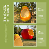 Pear Shaped Hanging Bird Feeder for Outdoor Garden Decor
