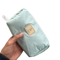 Mint Green Large Capacity Pencil Case for Middle and High School Students, Multi-functional Stationery Organizer with Multiple Compartments