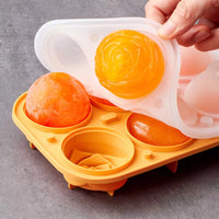 Rose Ice Ball Mold Whiskey Large Ice Cube Maker Food Grade Silicone Ice Tray Ice Box