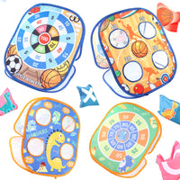 Kids 3-in-1 Dinosaur/Football Target Toss Game Tent with Beanbags