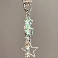 Mint Green Star Phone Charm & Keychain for Journals and Card Holders