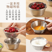 Mini Stainless Steel Colander Strainer Basket for Kitchen Rice Vegetable Washing