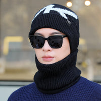 Men's Winter Knit Beanie Hat with Fleece Lining, Warm Cycling Cold Weather Cap
