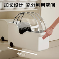 Under-Sink Pull-Out Organizer with Wheels for Kitchen Pots, Lids, and Spices