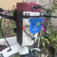 Bicycle Handlebar Bag, Mountain Bike Front Frame Storage Bag with Water Bottle Holder, Portable Cycling Accessories Pouch