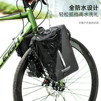 Bicycle Waterproof Front Fork Bag Mountain Bike Rack Bag with Quick Release for Cycling