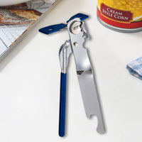 One-Handed Can Opener Stainless Steel Manual Jar Lid Remover for Kitchen