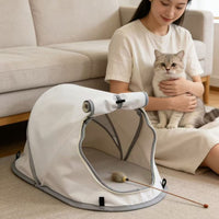 Portable Pet Tent for Cats and Small Dogs, Outdoor/Indoor Sunshade Shelter for Camping and Picnics