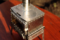 Mini Portable Wood Burning Stove for Outdoor Camping and Tabletop Use