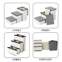 Foldable 3-Step Pet Stairs with Zippered Storage for Small Dogs, Non-Slip Dog Ladder
