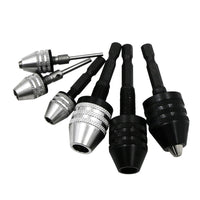 Mini Electric Drill Chuck for Rotary Tools, 3-Jaw Self-Centering Twist Drill Bit Adapter