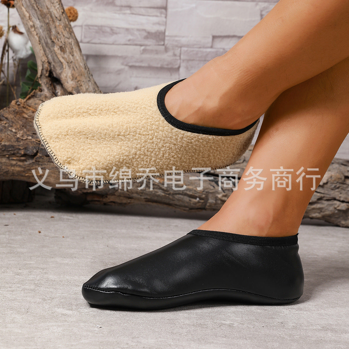 Unisex Non-Slip Indoor Floor Socks with Soft Sole, High-Top, Plush Lined, Thickened Warm Carpet Socks