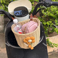 Electric Bicycle Front/Rear Storage Basket with Sunflowers
