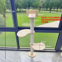 Window Mounted Cat Hammock with Suction Cups - Space Capsule or Multi-Tier Perch for Sunbathing and Climbing
