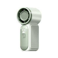 X688 Portable Handheld Mini Fan with Digital Display, USB Rechargeable, Long-Lasting Battery for Outdoor Use
