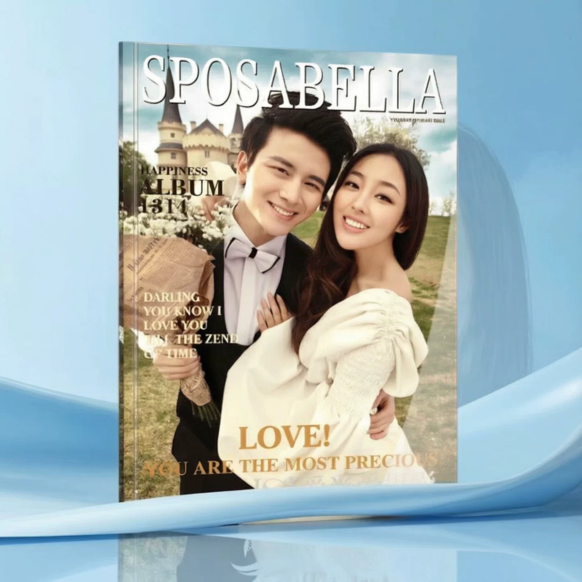 12-inch Personalized DIY Digital Photo Album for Couples, Travel, and Graduation - Magazine Style Photo Book Printing