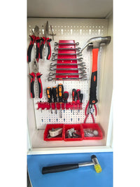 Heavy-Duty Wall-Mounted Tool Cabinet Deepened Storage Locker for Factory Workshop Garage with Lock
