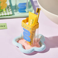 Portable Travel Toothbrush Toothpaste Storage Cup Set