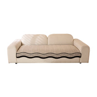 Premium Faux Leather Sofa Cushion Cover - Non-Slip, All-Season Protection