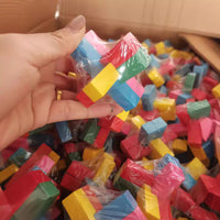 Colorful Six-Piece Luban Lock Brain Teaser Puzzle for Adults and Children