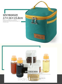 Portable Outdoor Seasoning Bottle Set for BBQ Camping Picnic - 6-Piece or Single Bottle Options