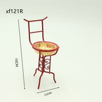 Miniature Dollhouse Garden Clay Pot Rack and Basin Set for DIY Crafts