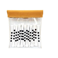 Golf Ball Tee Holder Pouch with Automatic Closure, Portable Waist Bag for Golf Accessories
