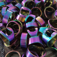 Rainbow Titanium Stainless Steel Ring Bottle Opener