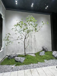 Natural Black Mountain Stone for Japanese Zen Garden Landscaping and Micro-Landscapes