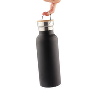 304 Stainless Steel Insulated Water Bottle with Handle, Frosted Portable Sports Kettle for Outdoor Travel