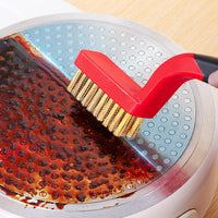 Kitchen Gas Stove Cleaning Brush Set - 3-Piece Scrubber for Range Hood, Gaps, Grease, and Grime