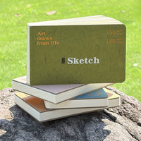 Portable Sketchbook for Acrylic Markers, Colored Pencils, and Quick Sketches - Pocket-Sized Travel Journal