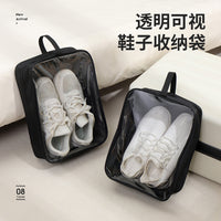 Clear Dustproof Shoe Storage Bags with Zipper for Travel and Home Organization