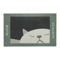 Cartoon Pet PVC Coil Mat for Entryway, Cuttable Non-Slip, Dirt-Resistant, Cat Litter Mat