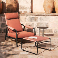 Outdoor Wicker Rattan Patio Bistro Set with Coffee Table and Armchairs