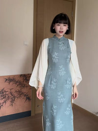 Women's Chinese Style Batwing Chiffon Sun Protection Cardigan for Summer Dresses